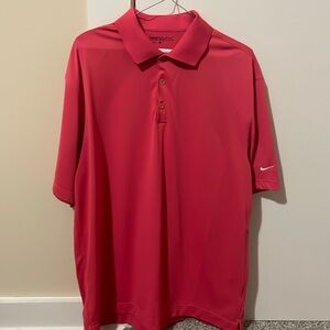 Nike golf polo - dark pink, size large